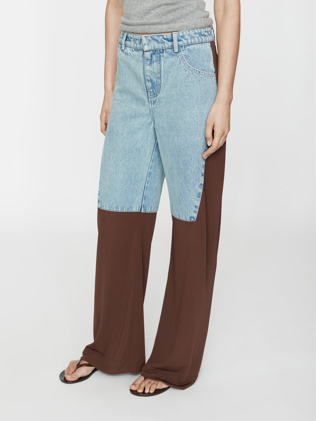 Taped Denim Jersey Jean