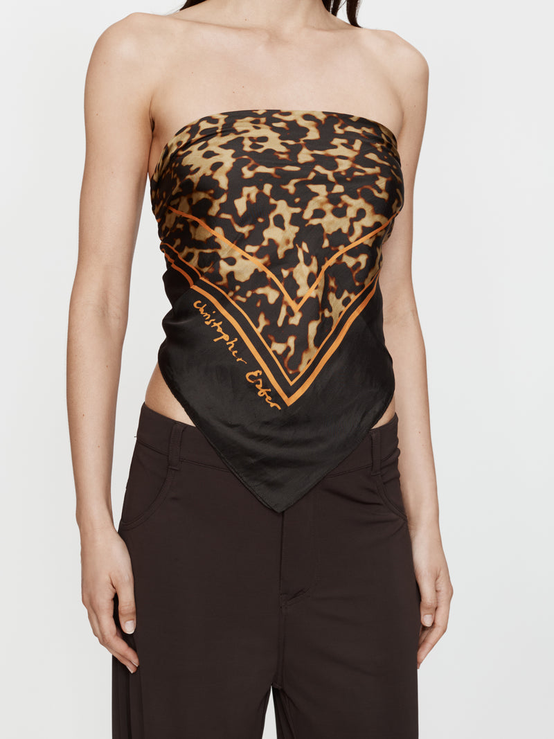 Tortoiseshell Silk Scarf - Image 2