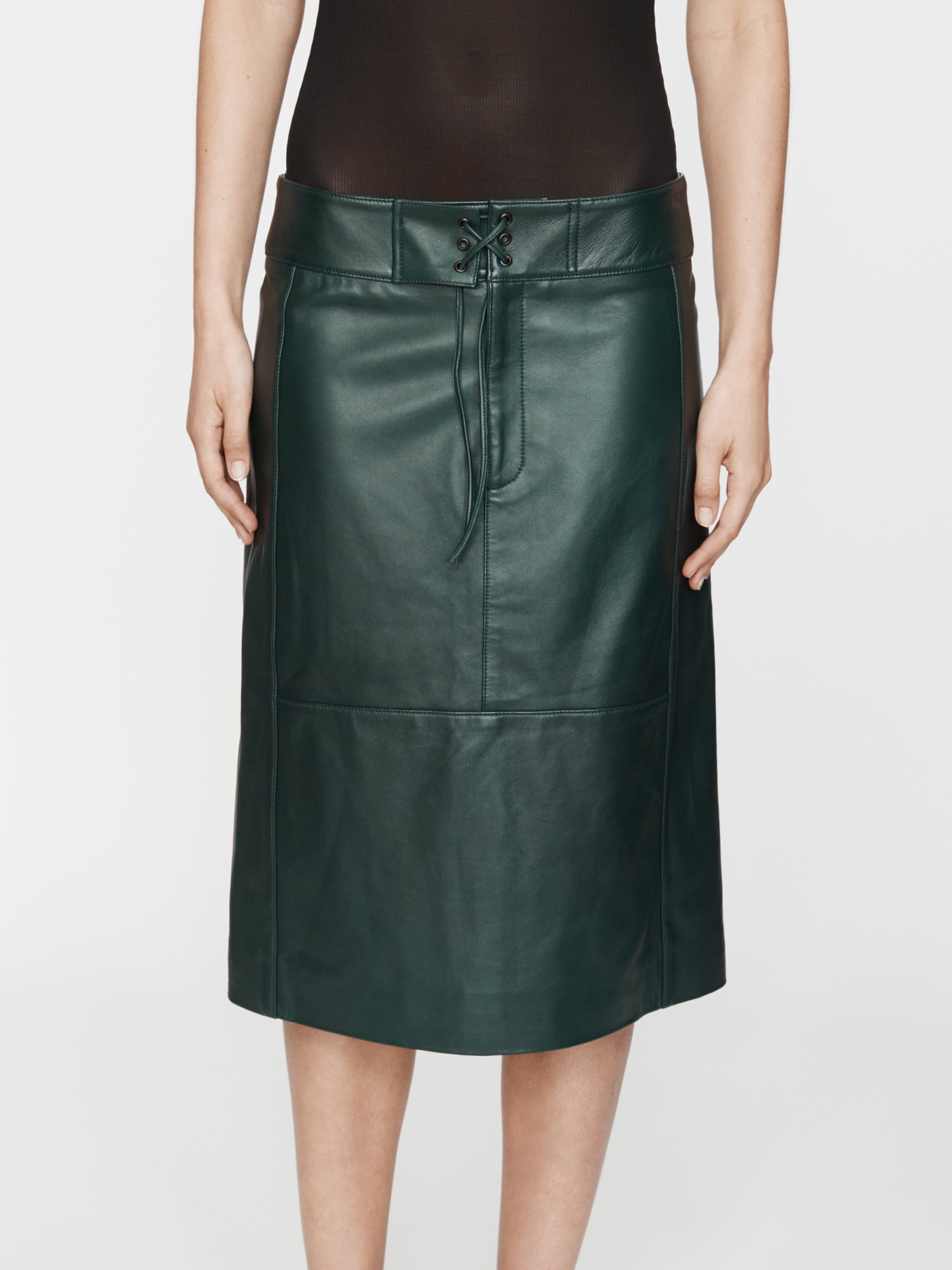 Eddie Leather Skirt