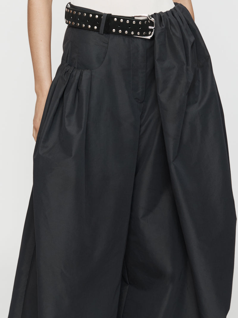 Cocoon Belted Taffeta Trouser - Image 5