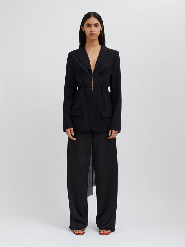 Balconette Tie Front Blazer