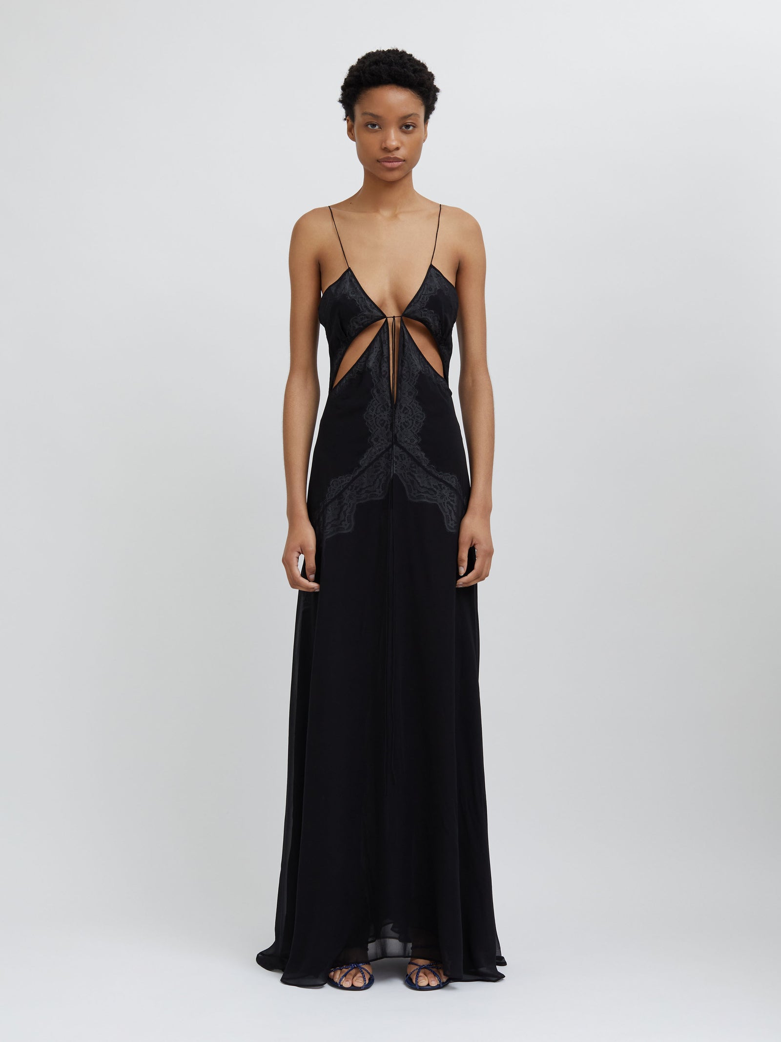 Encased Lace Cami Tank Gown