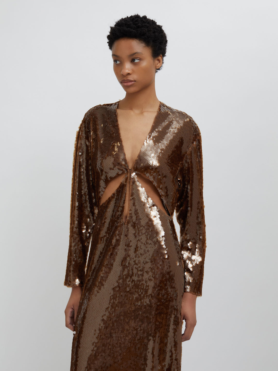 Lucent Sequin Triquetra Dress