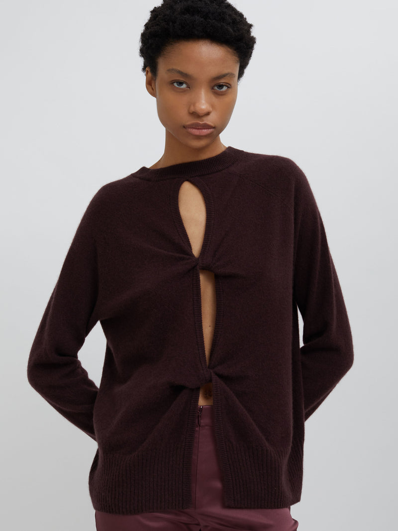 Monument Open Twist Sweater