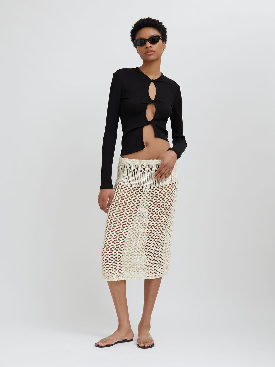 Pointelle Fractus Skirt