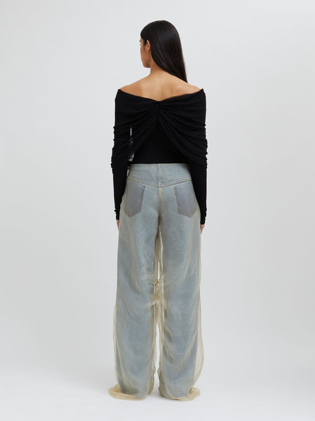 Silk Parchment Denim Jean