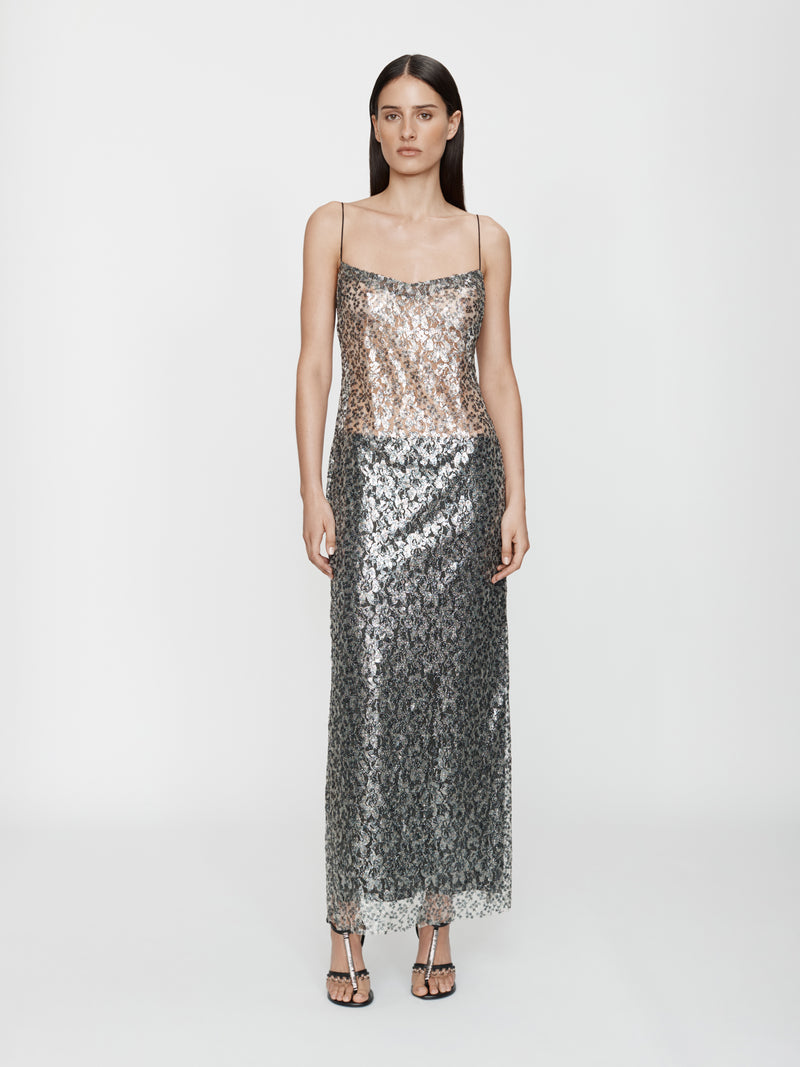 Sequined Lace Cami Dress - Image 1