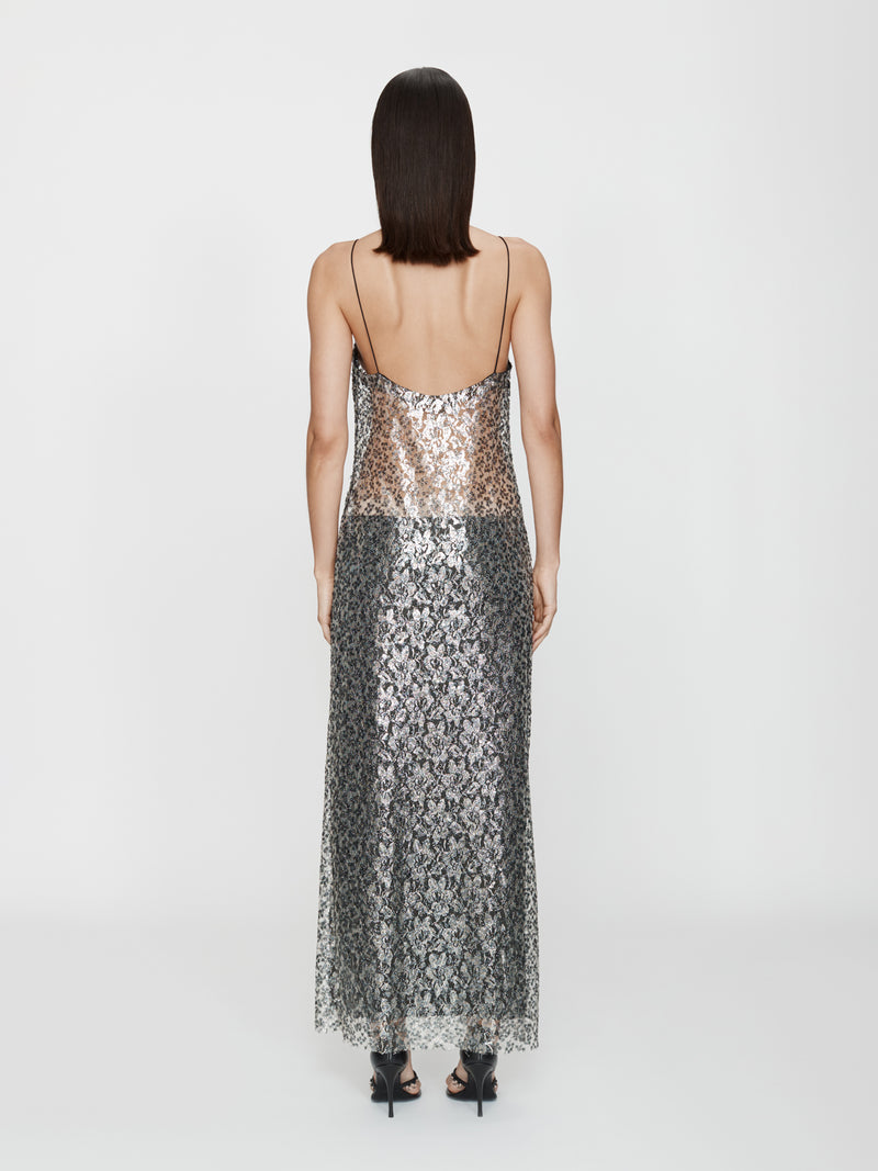 Sequined Lace Cami Dress - Image 3