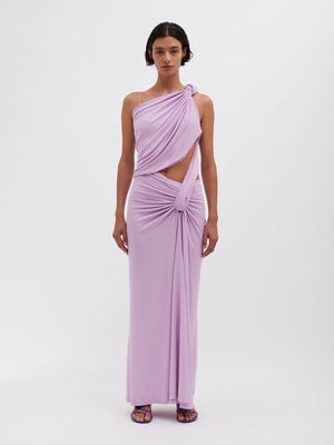 Christopher Esber | Twisted Lever Dress Pink Tourmaline