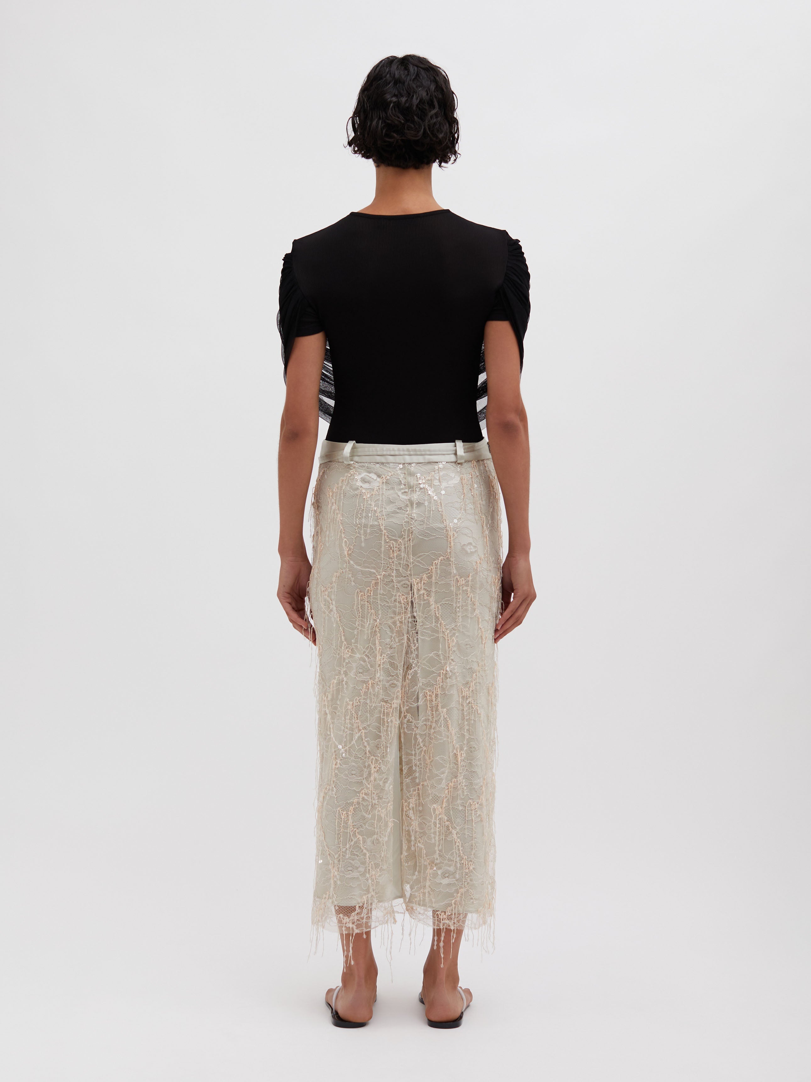 Beaded Ivy Lace Skirt