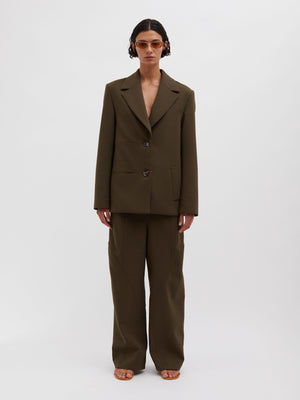 Christopher Esber | Felix Blazer Khaki