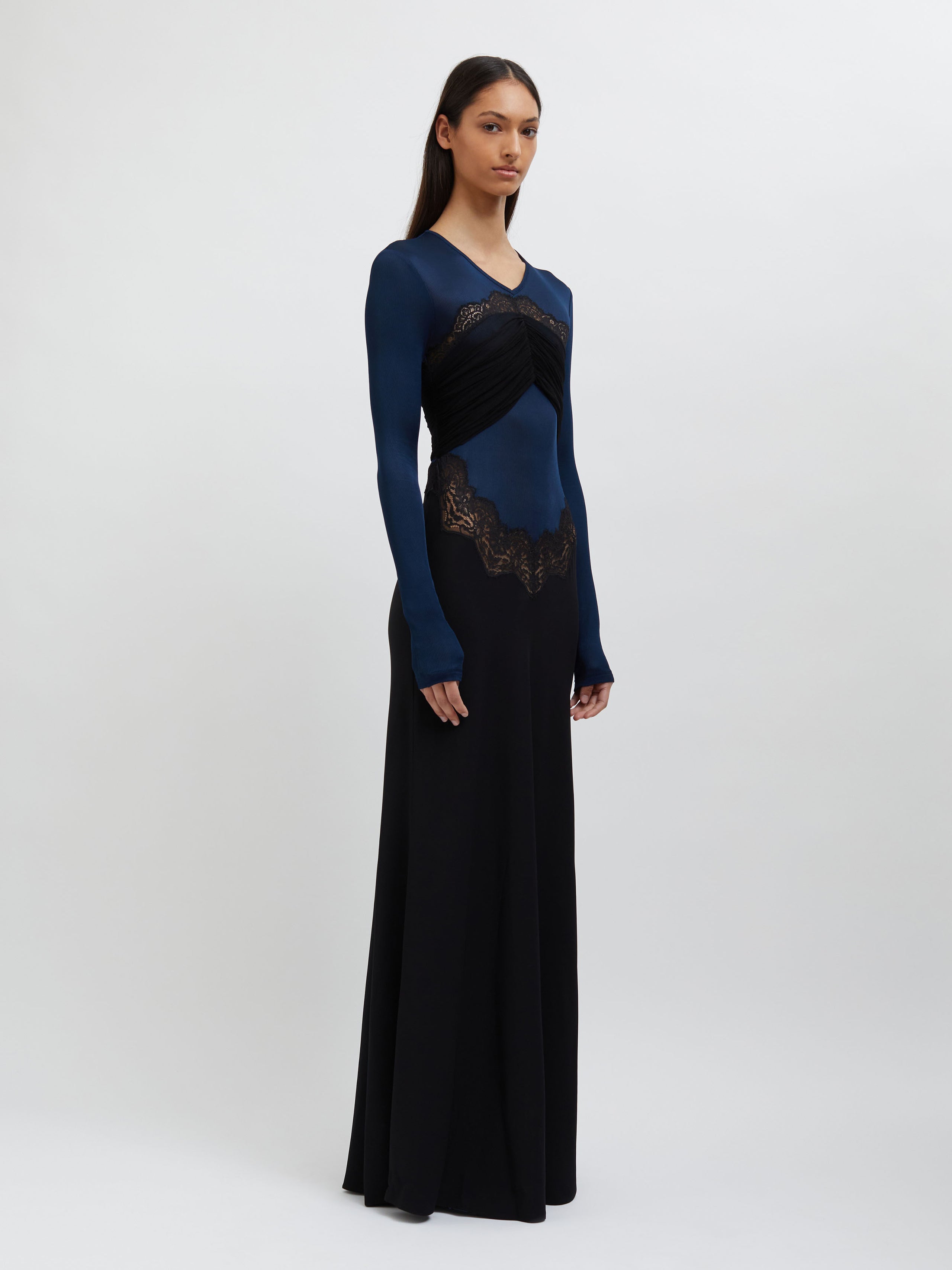 Tulle Overlay Verner Lace Dress