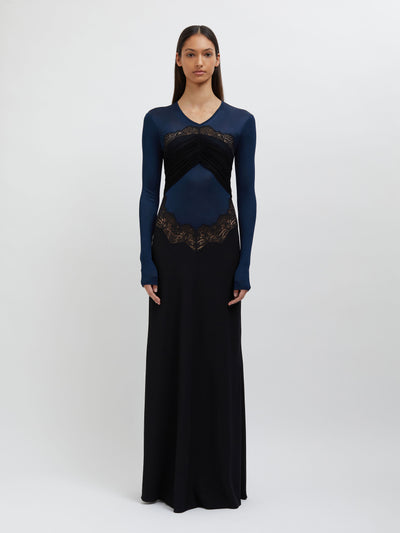 Tulle Overlay Verner Lace Dress