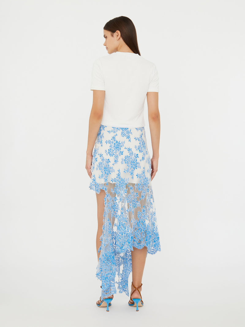 Floating Lace Asymmetric Skirt - Image 4