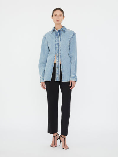 Denim Floating Tab Shirt