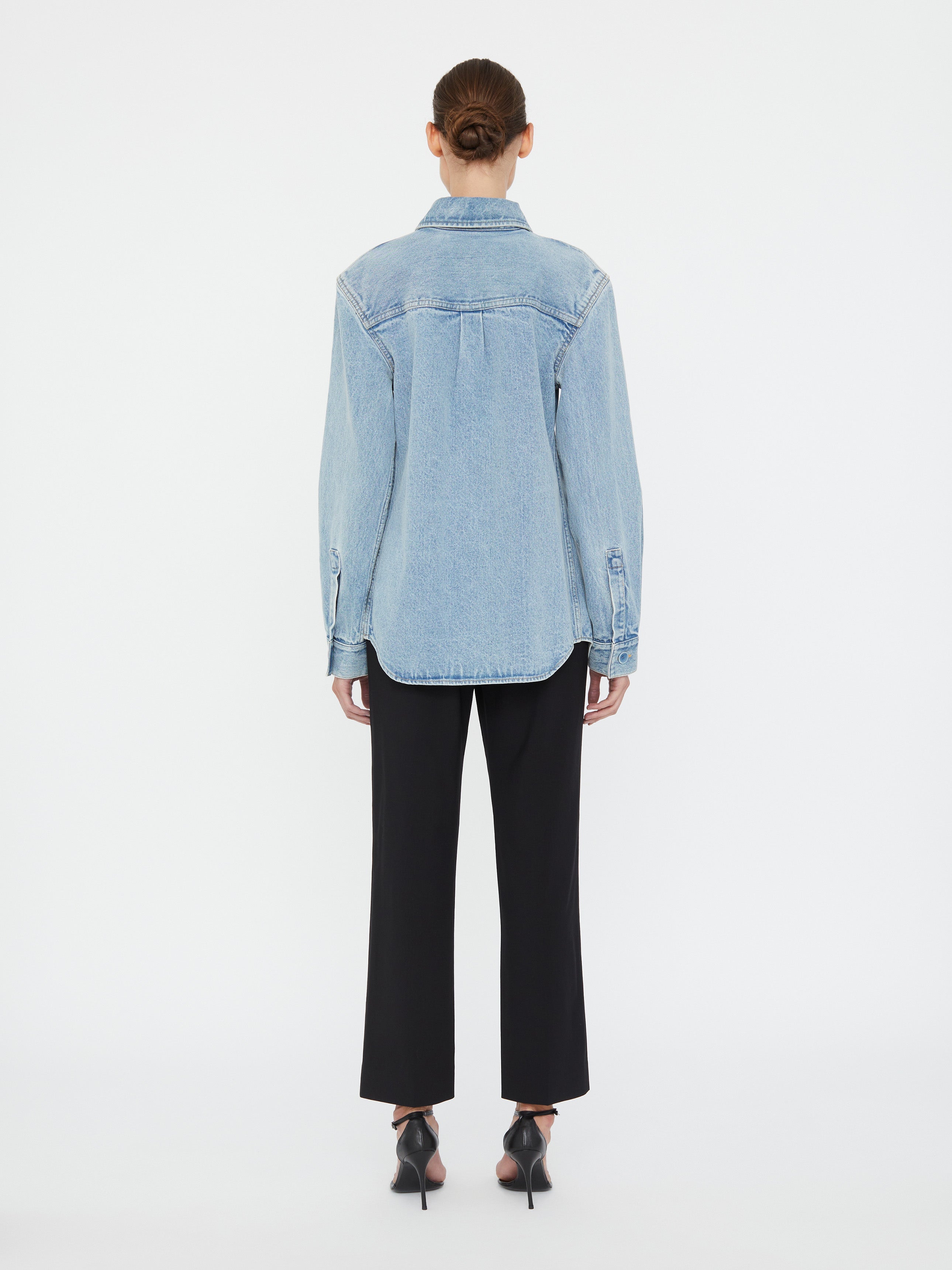 Denim Floating Tab Shirt