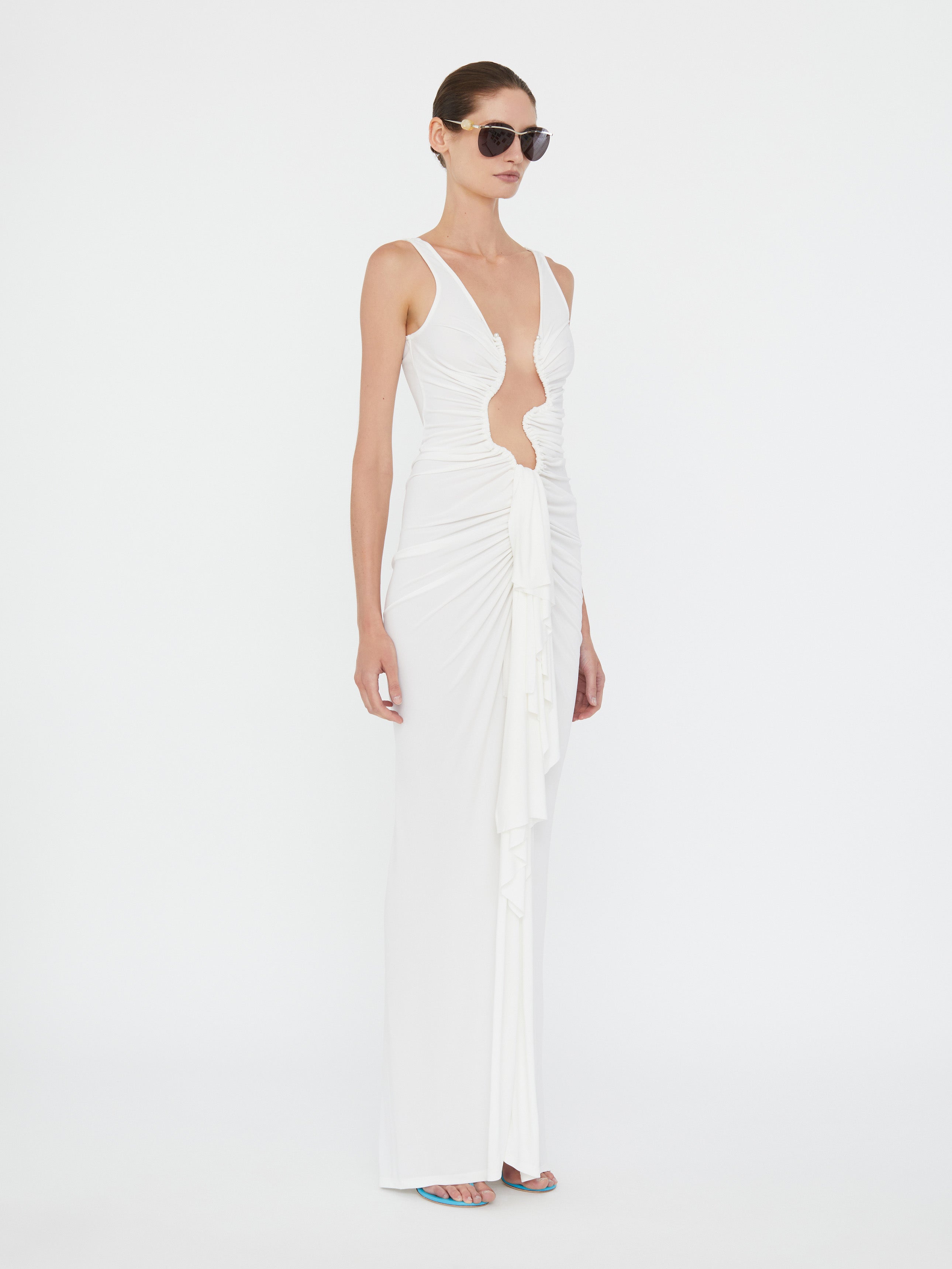 Salacia Jersey Drape Dress