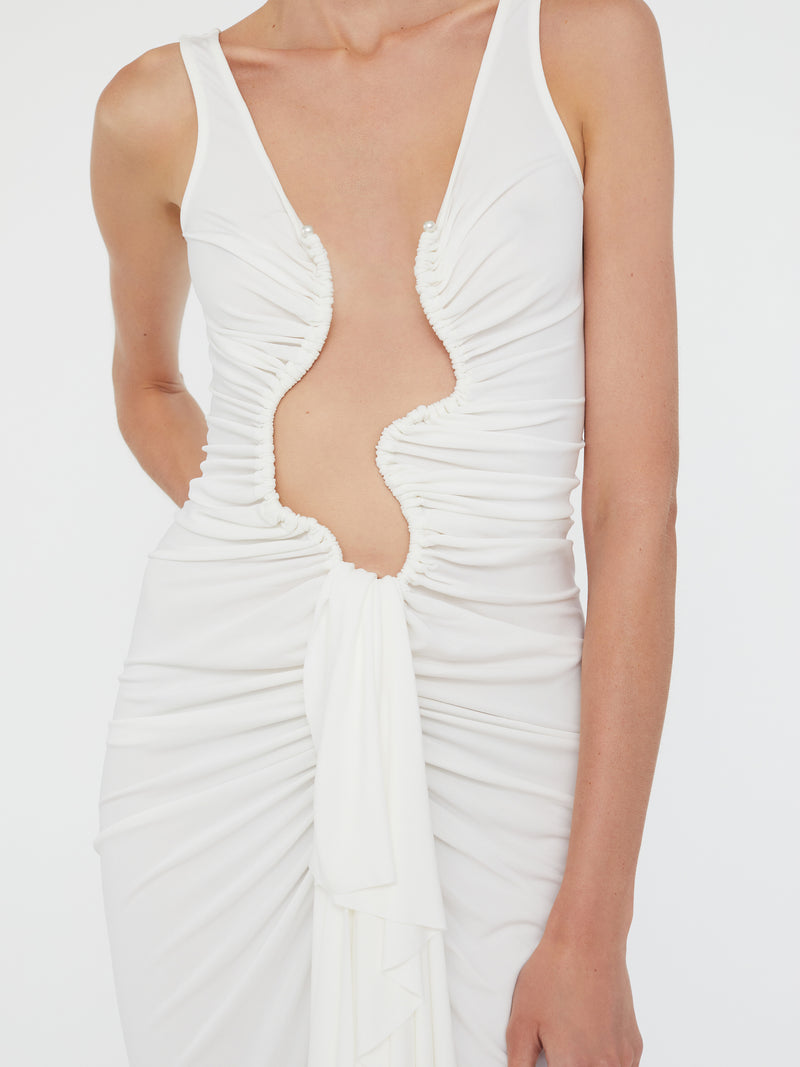 Salacia Jersey Drape Dress - Image 4
