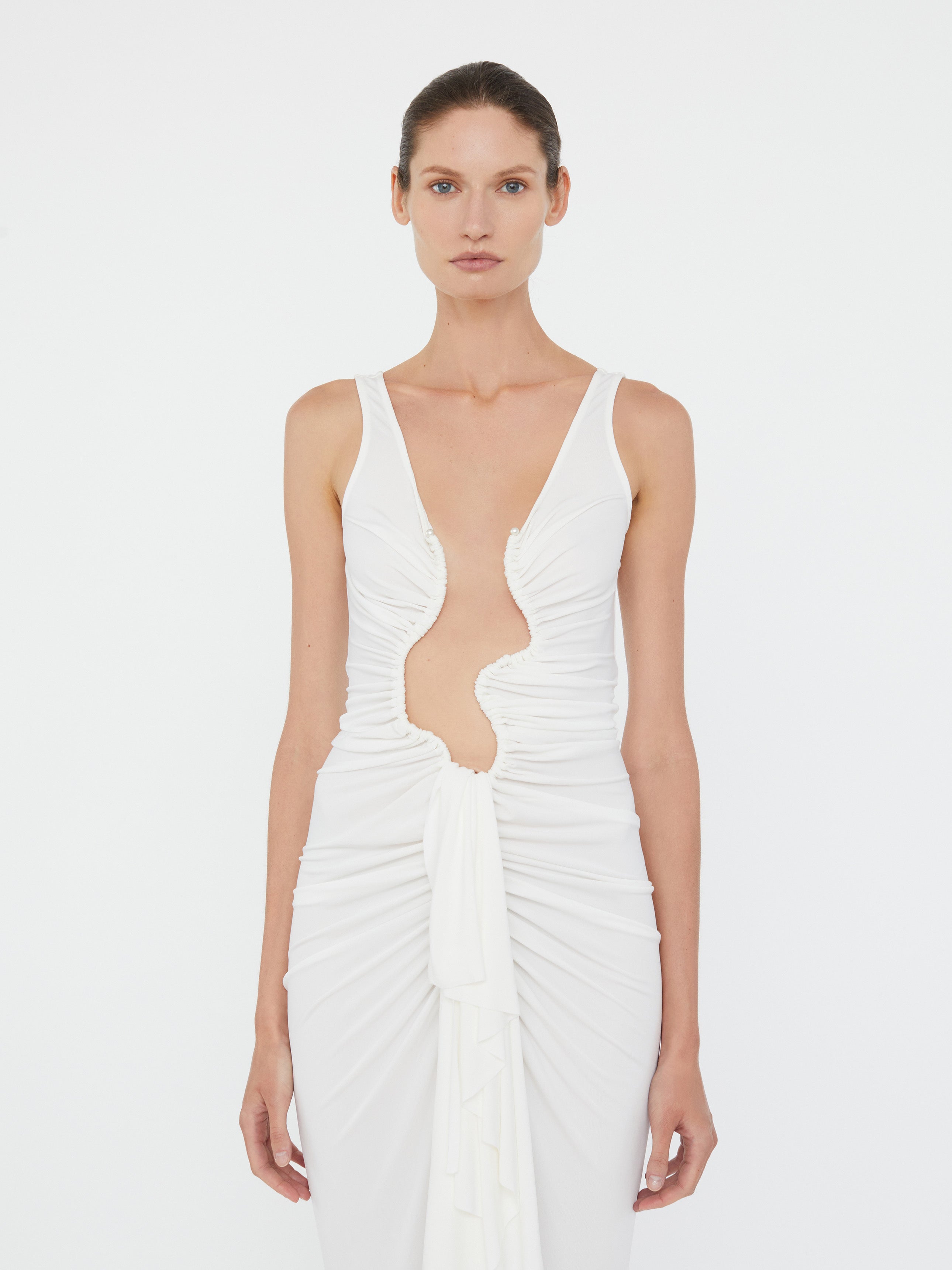 Salacia Jersey Drape Dress