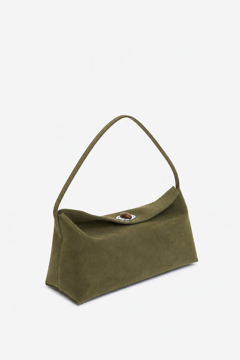 Doba Quartz Turnlock Suede Shoulder Bag - Image 2