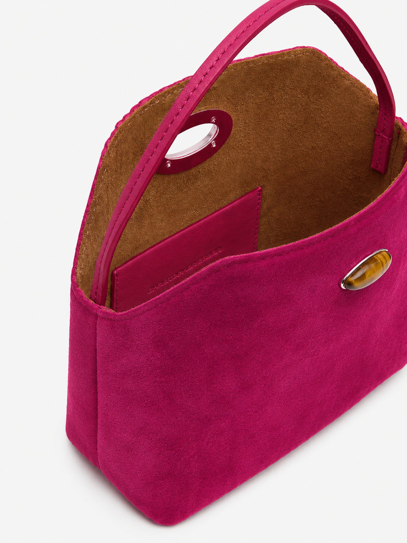 Turnlock Suede Mini Bag - Image 3