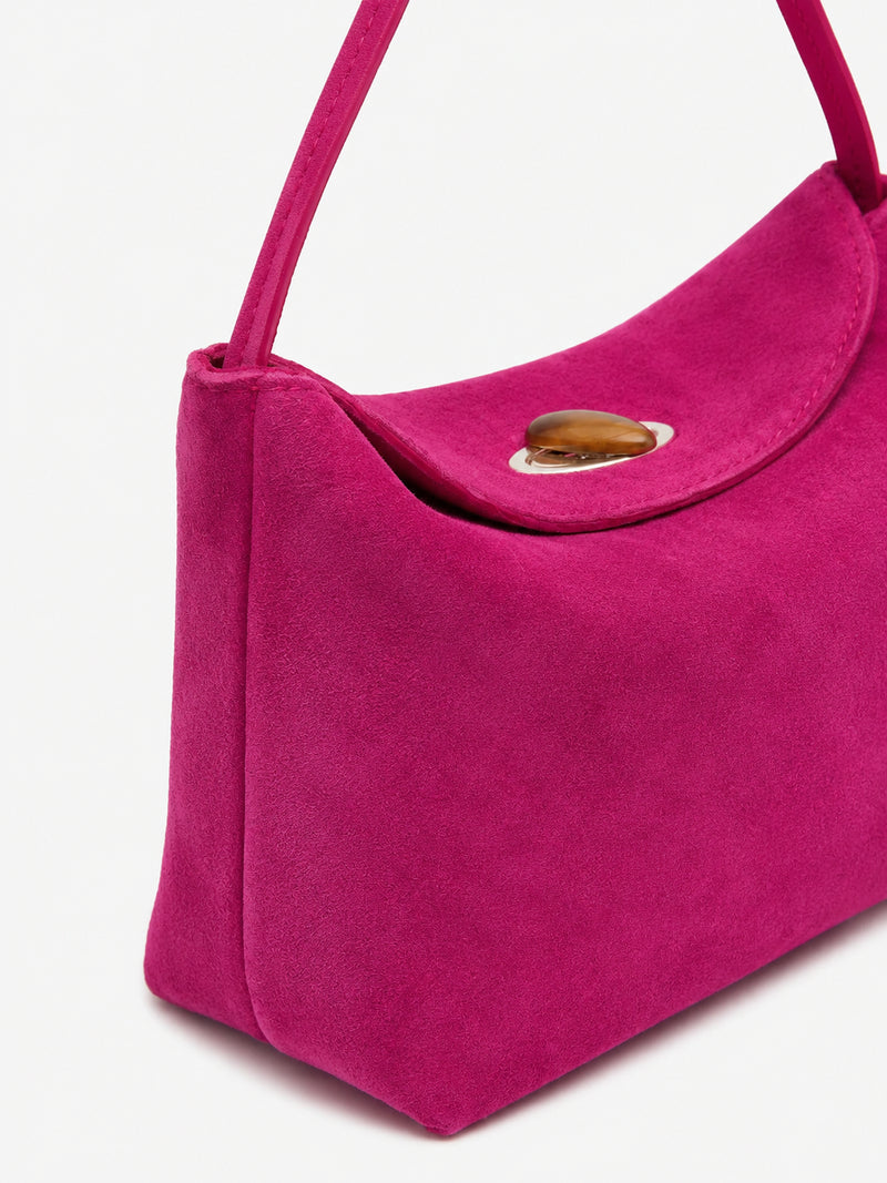 Turnlock Suede Mini Bag - Image 2