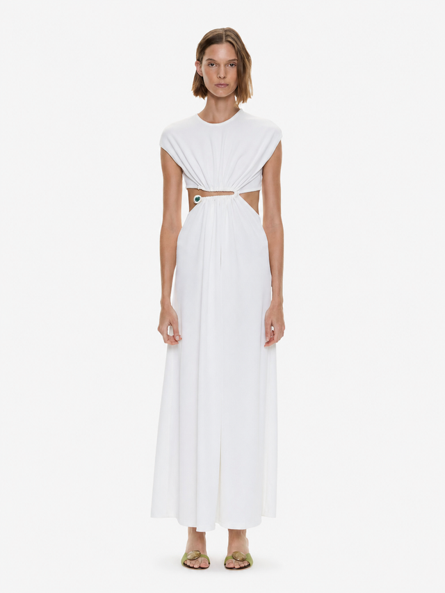 Droplet Crystal Clasp Tank Dress