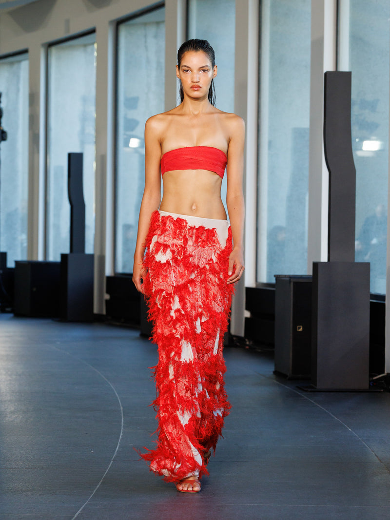 Hand Embroidered Tapestry Silk Skirt - Image 1