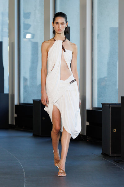 Chime Necklace Drape Dress