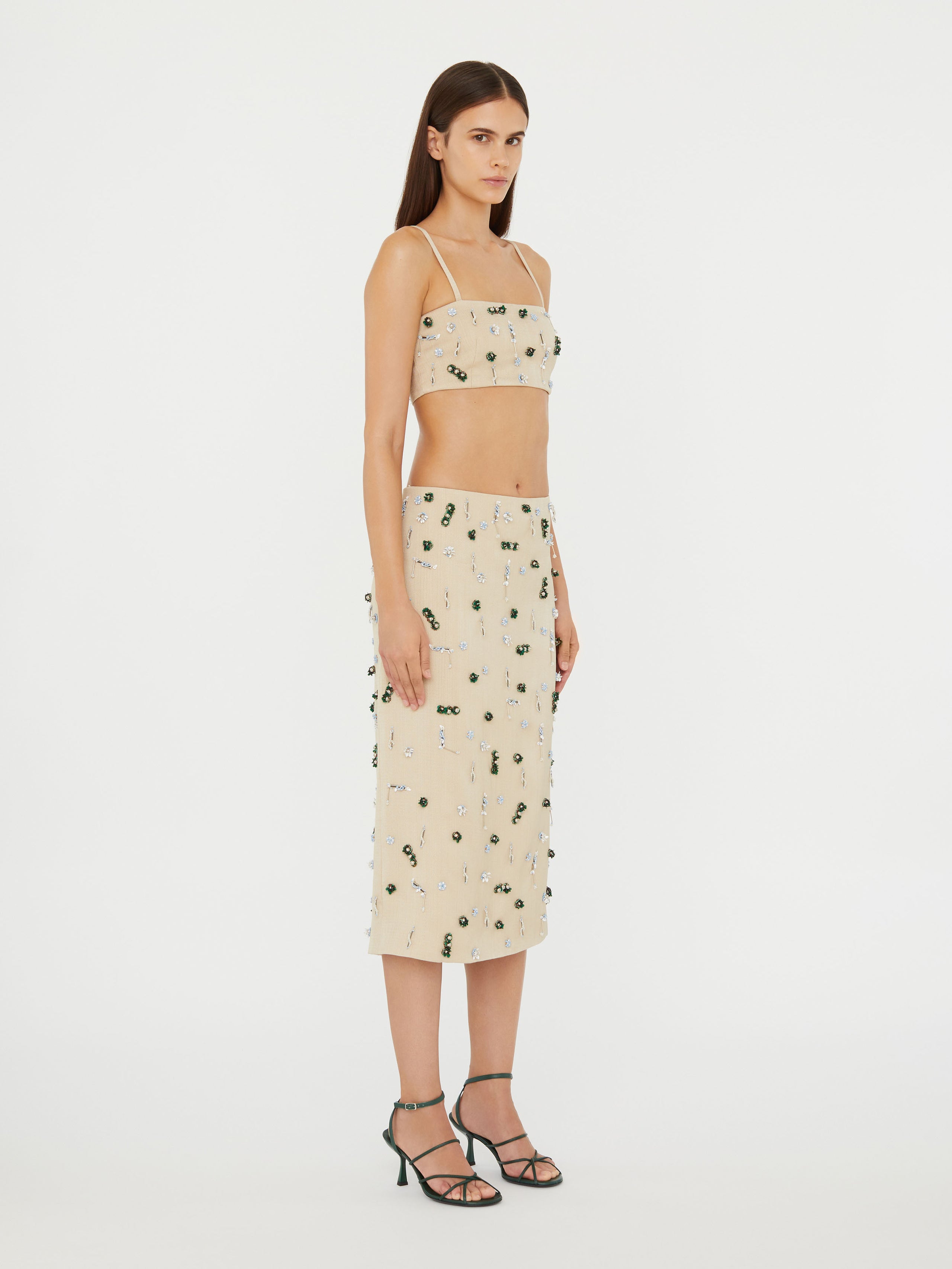 Embla Beaded Midi Skirt