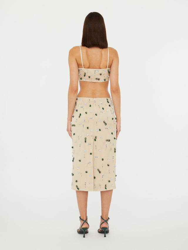 Embla Beaded Midi Skirt