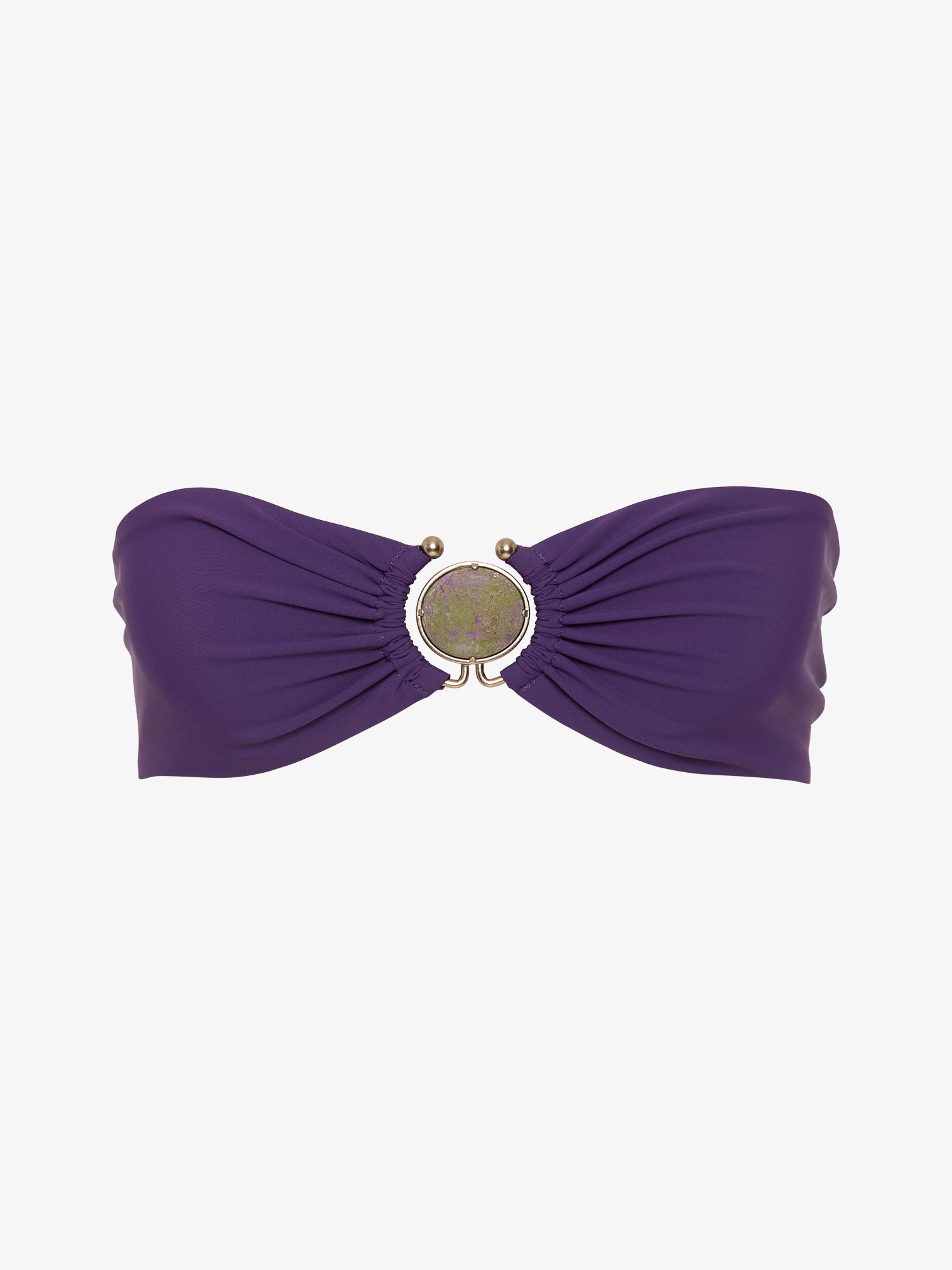 Mineral Stone Side Ruched Bandeau