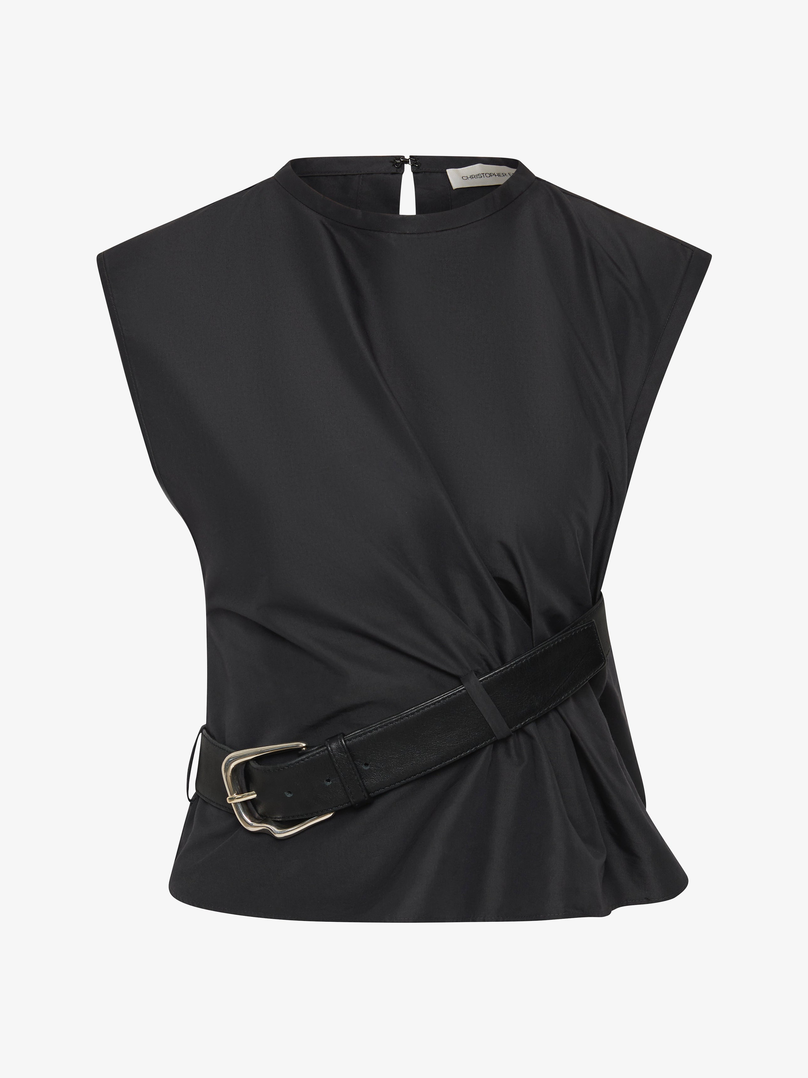 Locus Belted Taffeta Tank