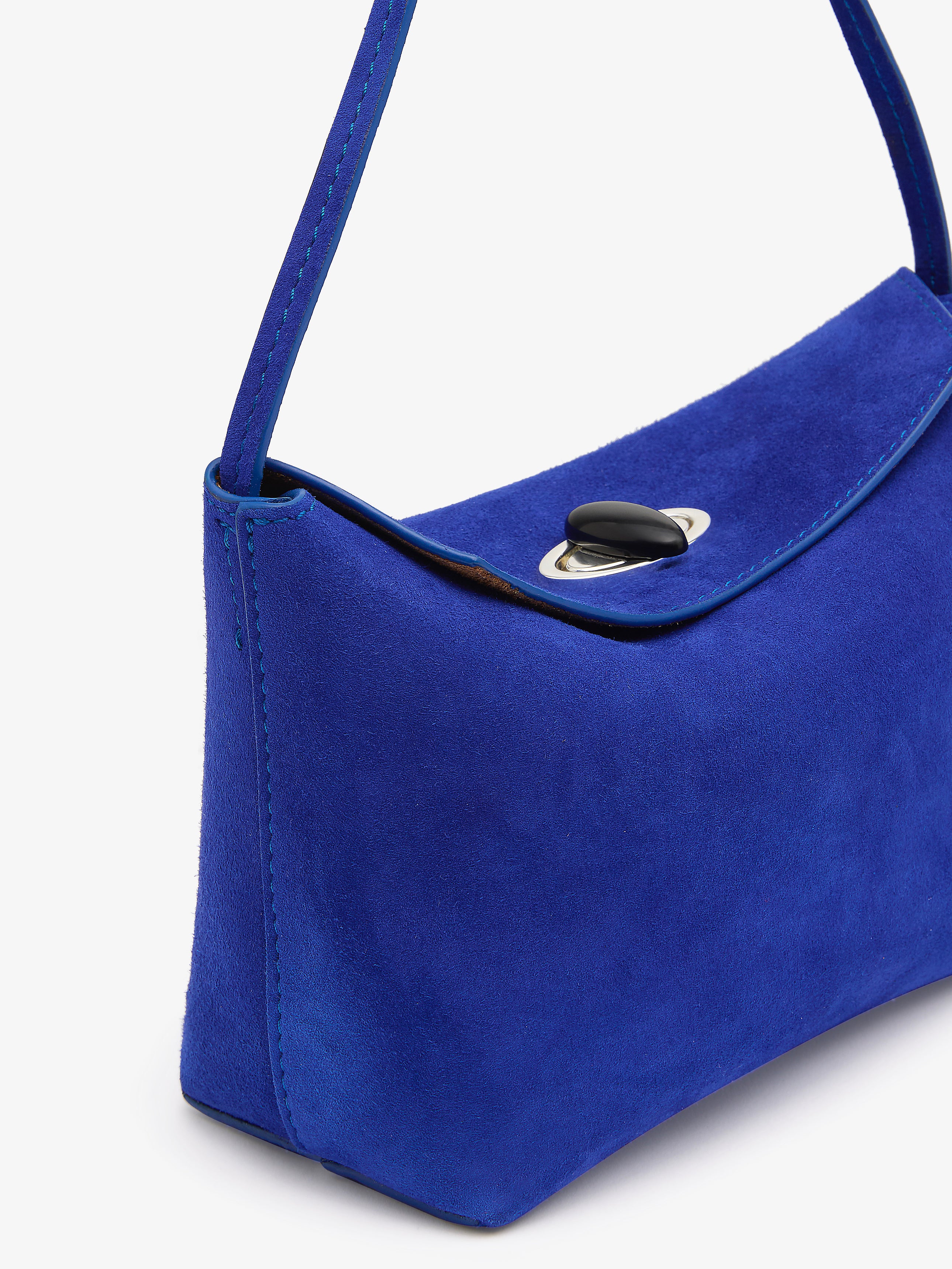 Turnlock Suede Mini Bag