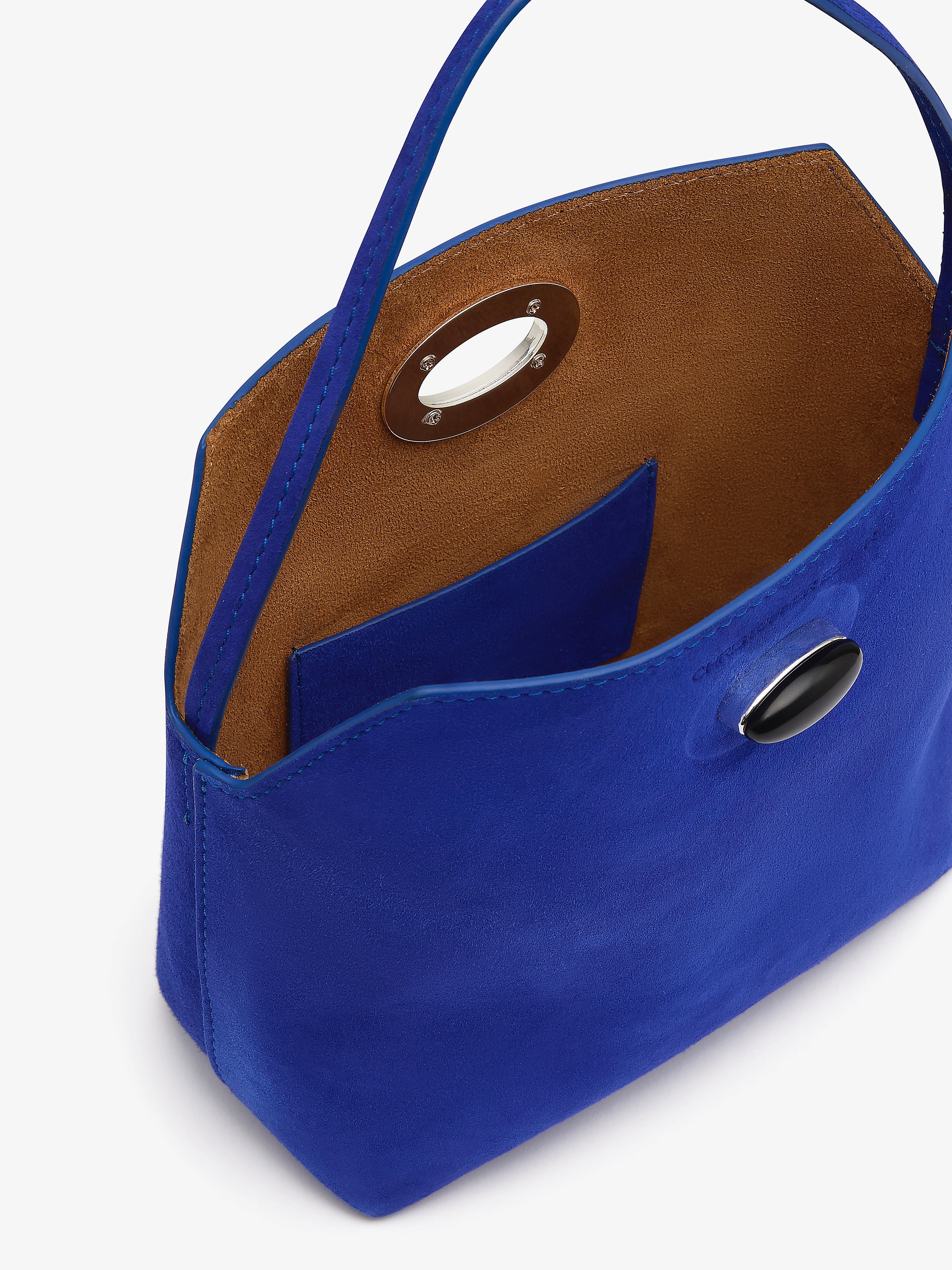 Turnlock Suede Mini Bag