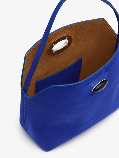 Turnlock Suede Mini Bag
