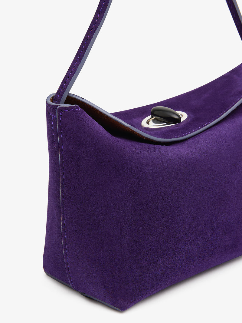 Turnlock Suede Mini Bag - Image 2