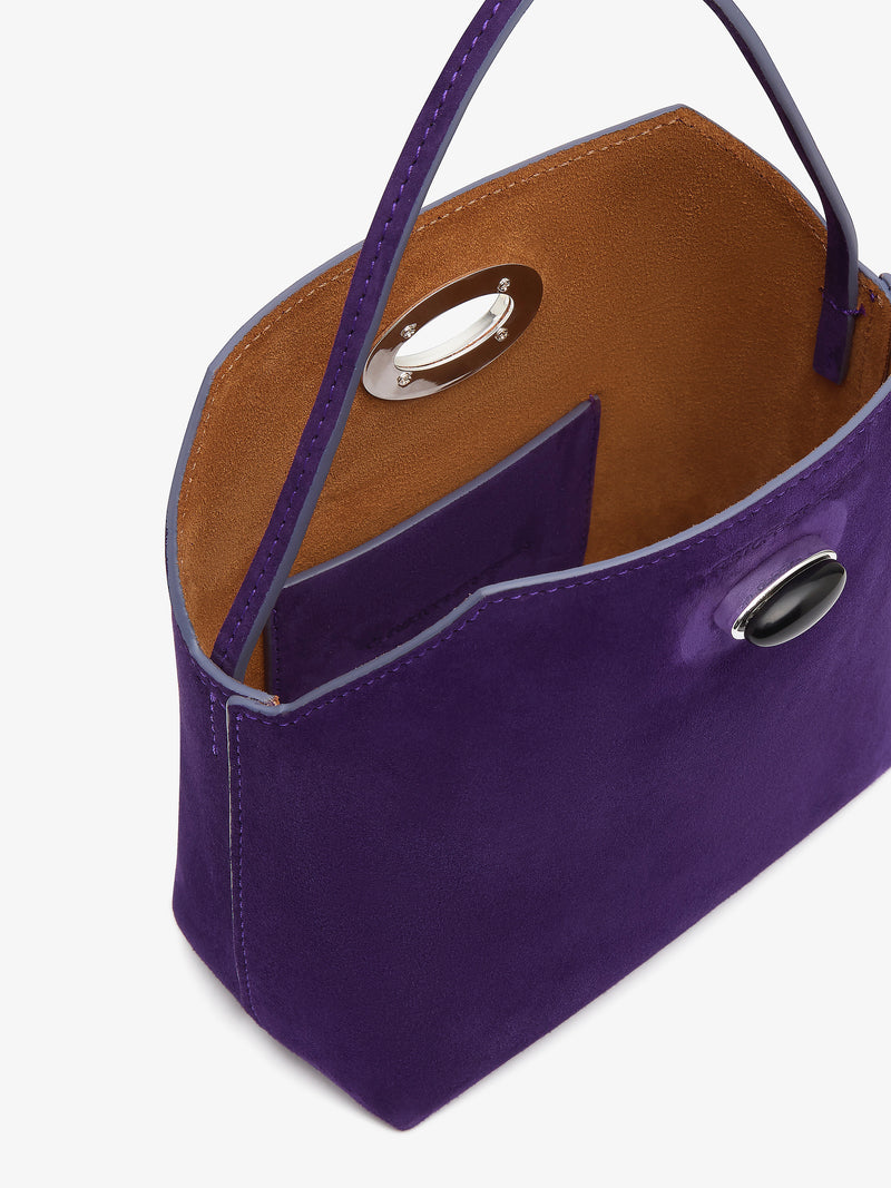 Turnlock Suede Mini Bag - Image 3