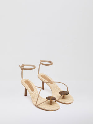 Doma Stoned Raffia Heel