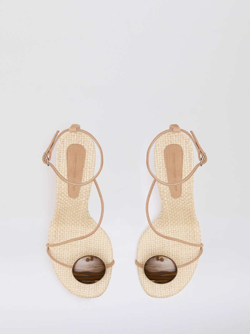 Doma Stoned Raffia Heel - Image 4