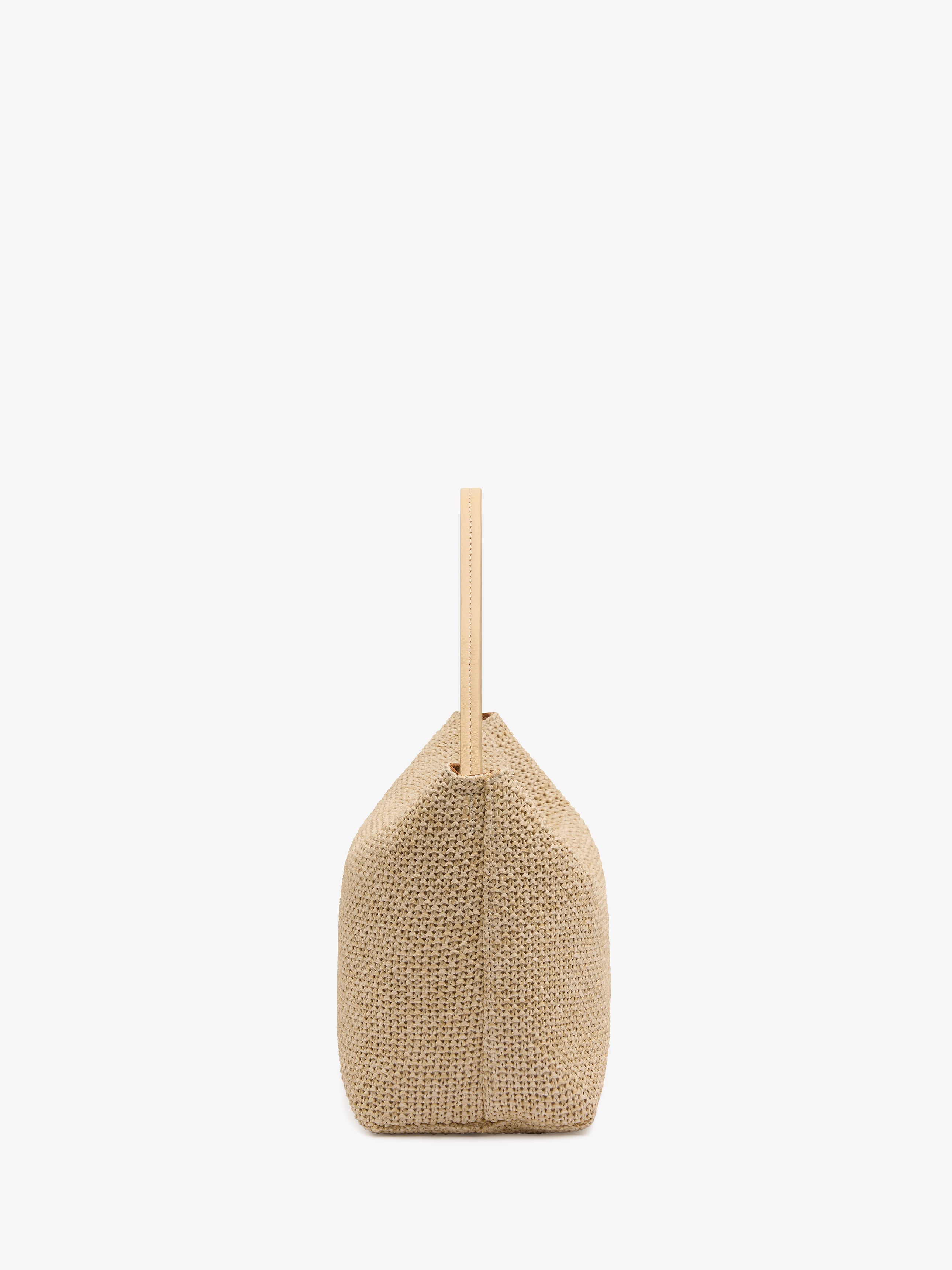 Turnlock Raffia Mini Bag