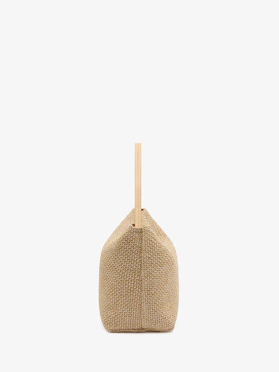 Turnlock Raffia Mini Bag