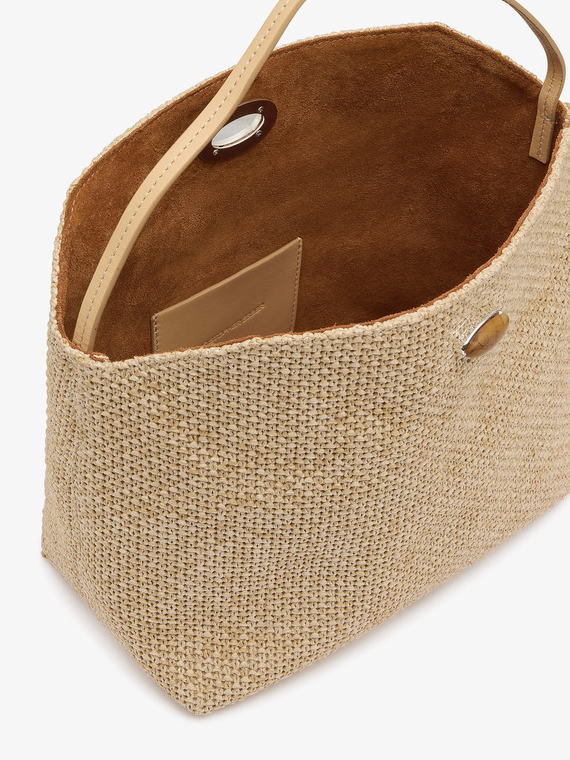 Turnlock Raffia Mini Bag - Image 4