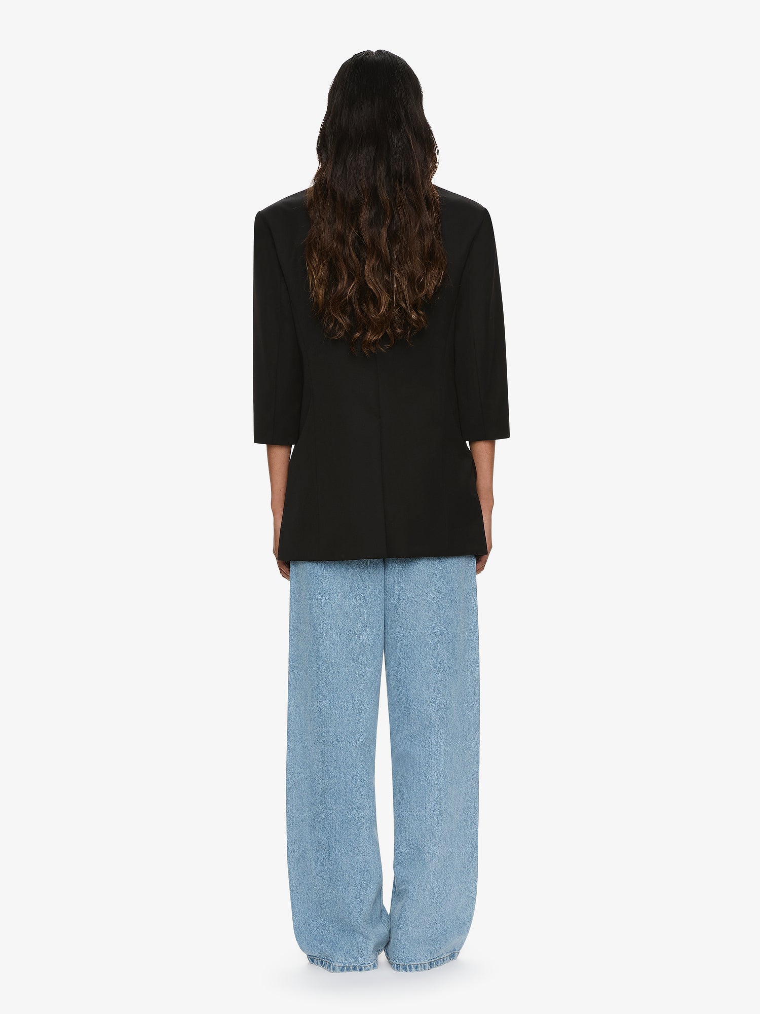 Didion Tailored Crop Sleeve Blazer