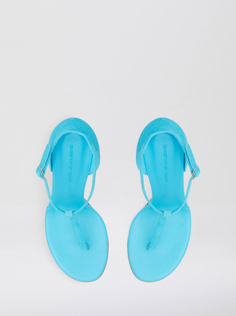 Billi T Bar Suede Sandal - Image 4
