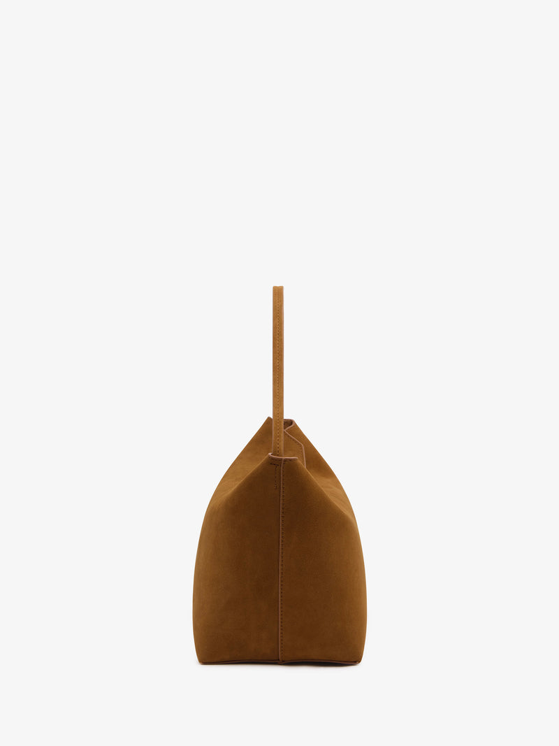 Turnlock Suede Shoulder Bag - Image 4