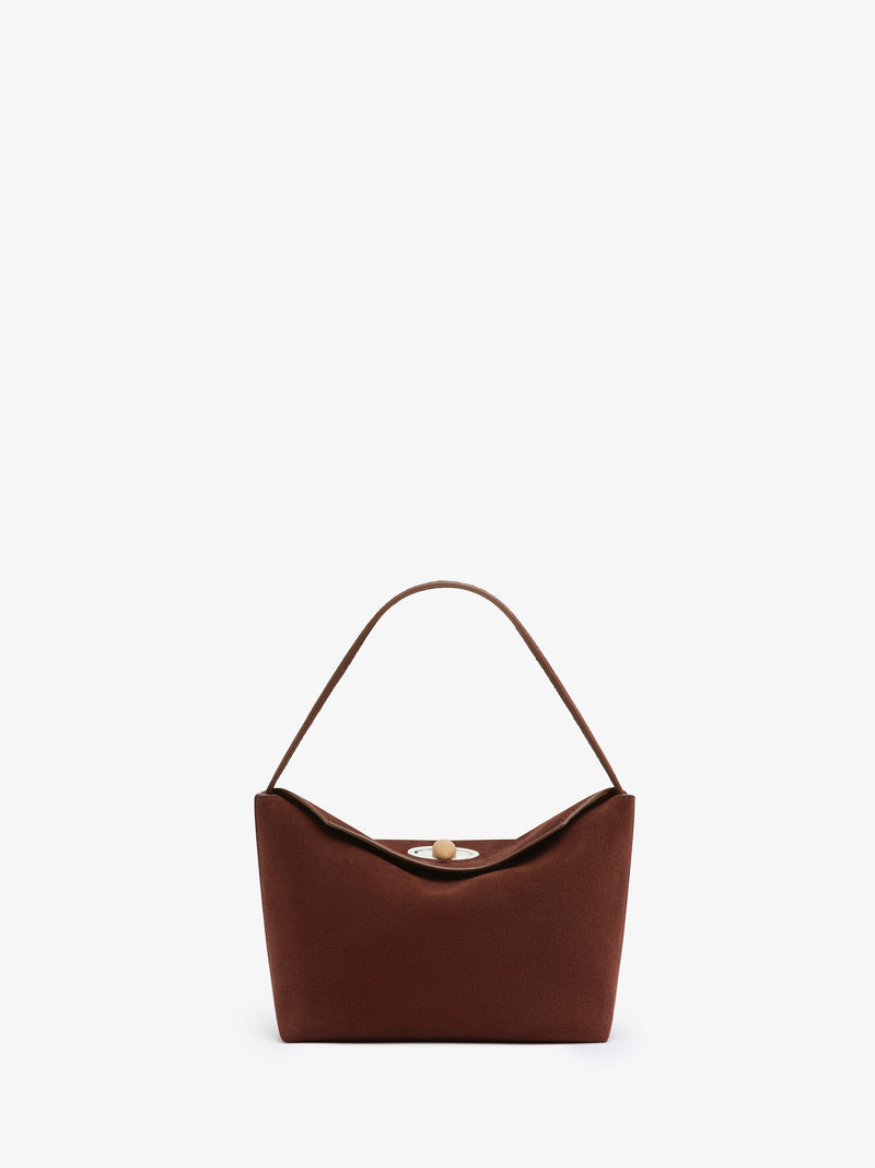 Turnlock Suede Mini Shoulder Bag - Image 1