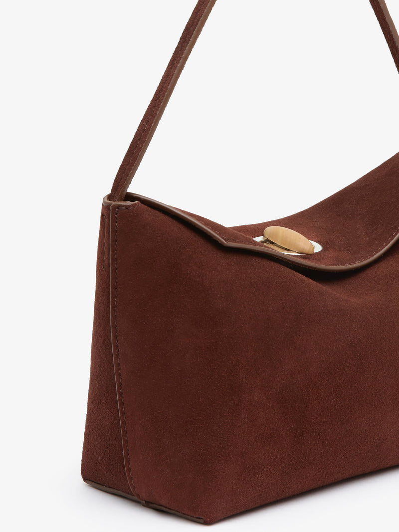 Turnlock Suede Mini Shoulder Bag - Image 2