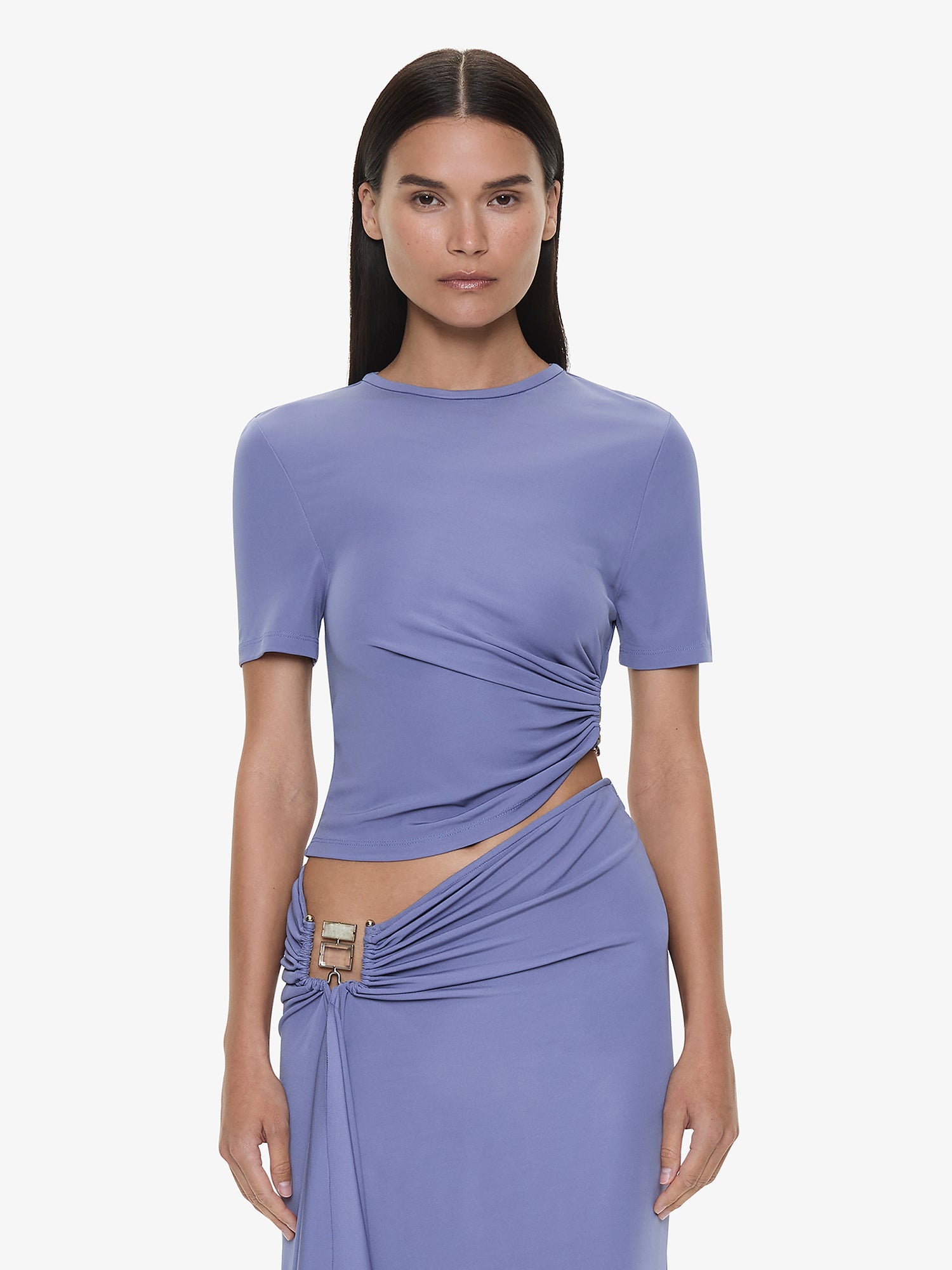 Bezel Quartz Ruched Tee