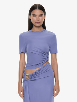 Bezel Quartz Ruched Tee